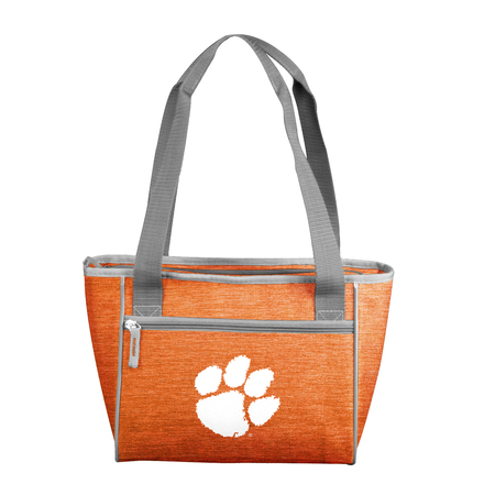 LOGO BRANDS Clemson Crosshatch 16 Can Cooler Tote 123-83-CR1